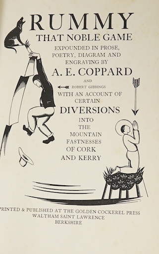 Coppard, A.E. - Count Stefan ... Limited Edition (of 600 numbered copies). frontis. and text illus. (by Robert Gibbings); original cloth backed marbled / patterned boards, gilt lettered spine, d/wrapper. Golden Cockerel